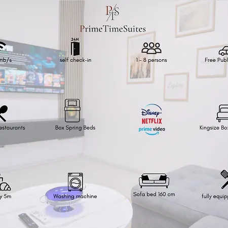 Primetime Fuer 8+kueche/wifi דירה